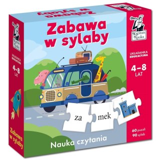 Zabawa w sylaby. Układanka edukacyjna 4-8 lat