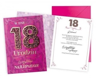 Karnet Urodziny 18