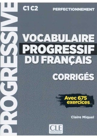 Vocabulaire progressif du francais C1/C2 klucz