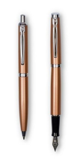 Komplet Zenith 60 Elegance - pióro wieczne + długopis - miedziany