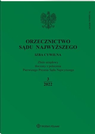 Orzecznictwo Sądu Najwyższego 3/2022