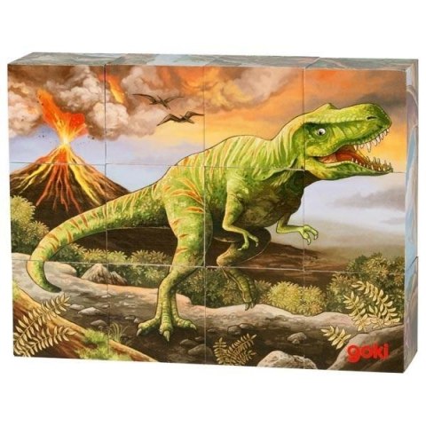 Puzzle sześcienne Dinozaury