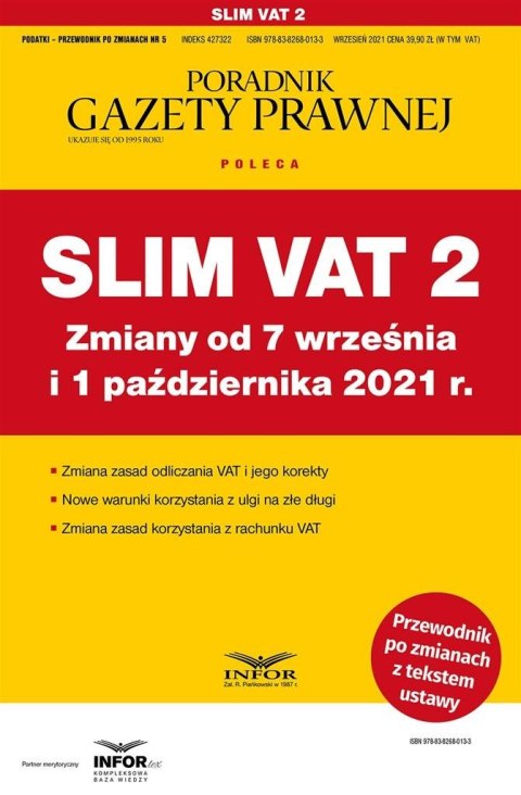 Slim VAT 2 zmiany od 7 września i 1 paź. 2021