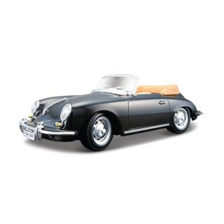 Porsche 356B Cabriolet Black 1:24 BBURAGO