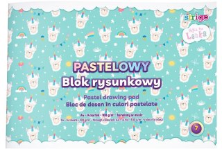 Blok rysunkowy pastel Lenka A4/14K (10szt) STRIGO