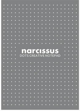 Blok A4/60K Narcisuss kropki szary (6szt)
