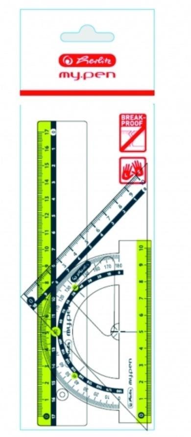 Komplet geometryczny 3 częsciowy My.Pen PP