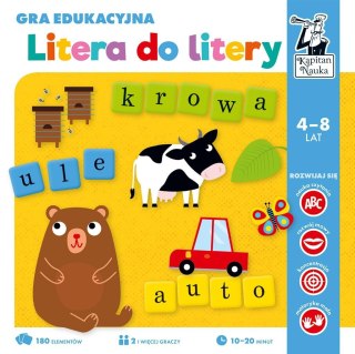 Kapitan Nauka. Gra edukacyjna. Litera do litery