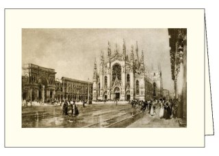 Karnet z kopertą ITW 014 Milano Piazza del Duomo