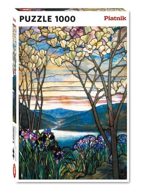 Puzzle - 1000 Tiffany, Magnolie i Irysy PIATNIK