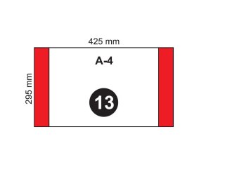 Okładka na podr A4 zwykła NR 13 (20szt)