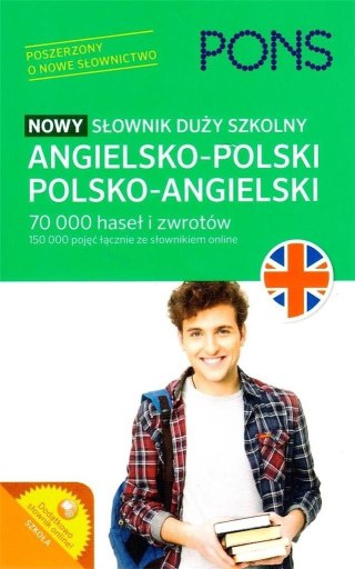 Nowy słownik duży szkolny ang-pol-ang w.2 PONS