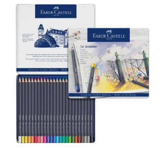 Kredki Goldfaber 24 kol. opak. metal FABER CASTELL