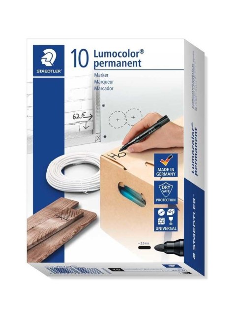 Marker Lumocolor S352-9 czarny (10szt) STAEDTLER