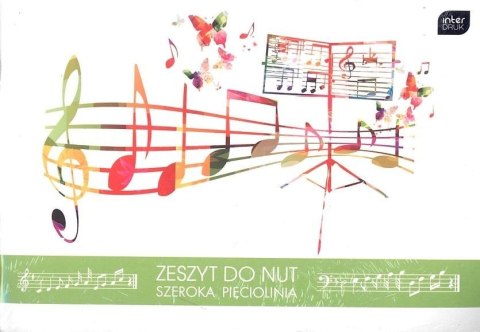 Zeszyt do nut B5/16K szeroka linia MIX (10szt)