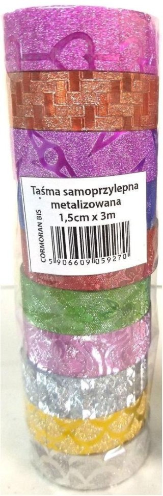 Taśma samoprzylepna metalizowana mix (10szt)