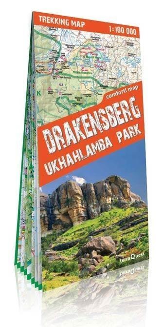 Trekking map Góry Smocze Ukhahlamba Park 1:100 000