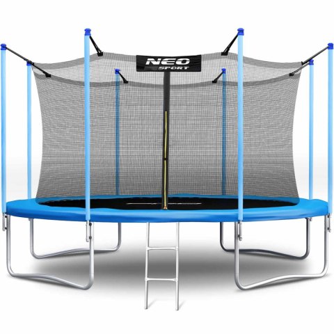 Trampolina ogrodowa 12ft/374cm z siatką wewnętrzną i drabinką Neo-Sport