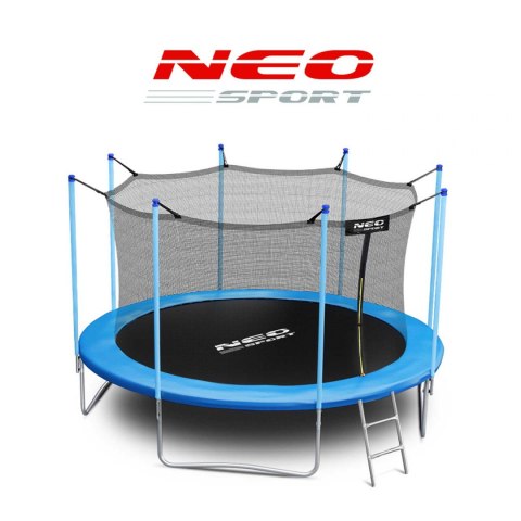 Trampolina ogrodowa 13ft/404cm z siatką wewnętrzną i drabinką Neo-Sport