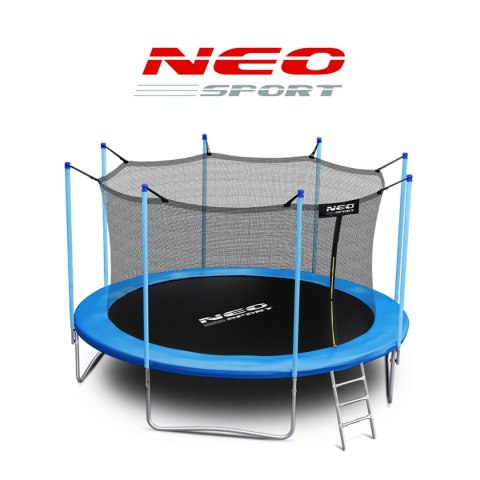 Trampolina ogrodowa 15ft/465cm z siatką wewnętrzną i drabinką Neo-Sport