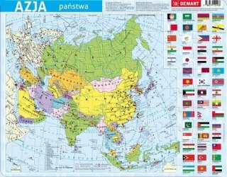 Puzzle ramkowe - Azja polityczna