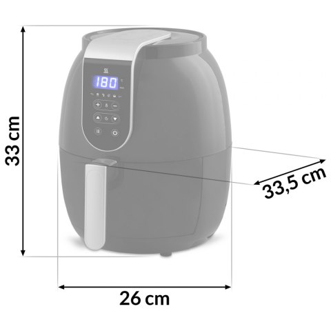 Frytkownica beztłuszczowa z wyświetlaczem Air fryer BD-651