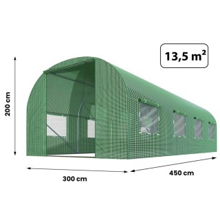 Tunel ogrodowy 3x4,5m (13,5m2) Plonos