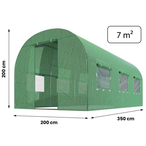 Tunel ogrodowy wzmacniany 2x3,5 m (7m2) Plonos