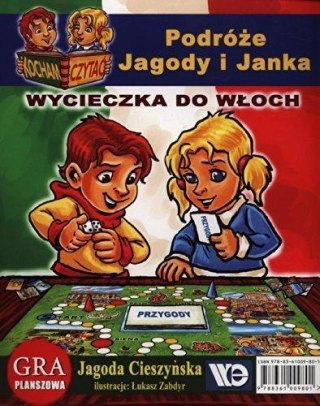 Kocham czytać gra planszowa. Wycieczka do Włoch