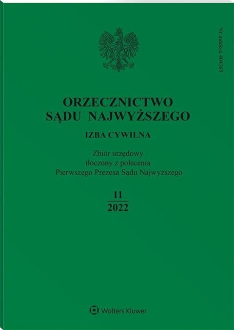 Orzecznictwo Sądu Najwyższego 11/2022