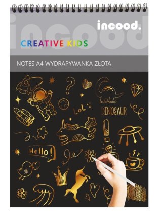 Notes wydrapywanka złota A5