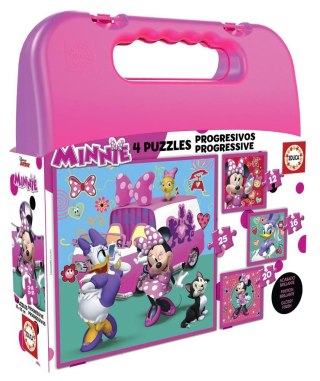 Puzzle 12+16+20+25 Myszka Minnie/Daisy (walizka)