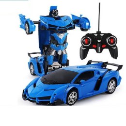 Auto Robot Transformers 2w1 R/C niebieski