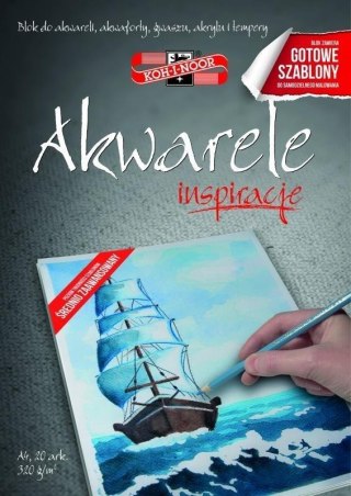 Blok Inspiracje 2 - Akwarele A4/20 arkuszy 320g