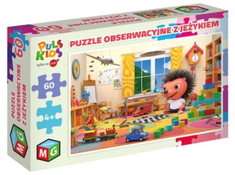 Puzzle 60 MULTIGRA obserwacyjne z jeżykiem 60 el.