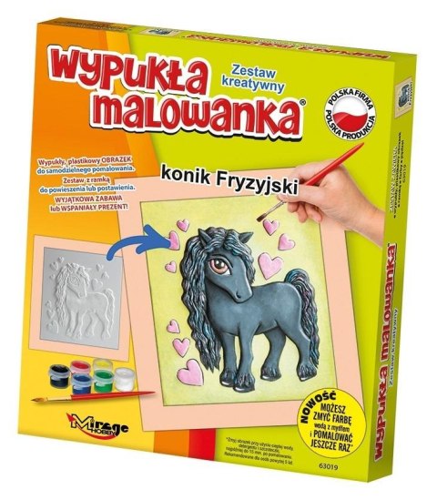 Wypukła malowanka Konik Fryzyjski