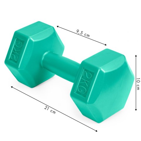 Hantle fitness 4kg zestaw hantelki ciężarki 2x 2kg