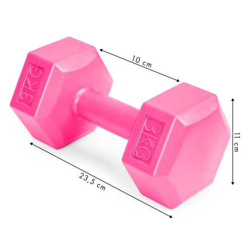 HANTELKI HANTLE 6kg ZESTAW CIĘŻARKI 2x 3kg FITNESS