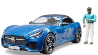 Auto Roadster niebieskie z wyjmowanym dachem