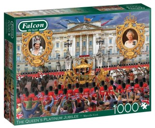 Puzzle 1000 Falcon Platynowy jubileusz królowej G3