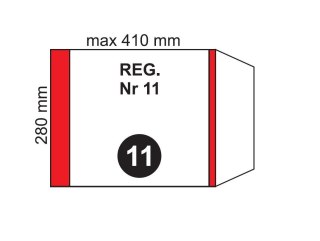 Okładka na podr regulowana NR 11 (20szt)