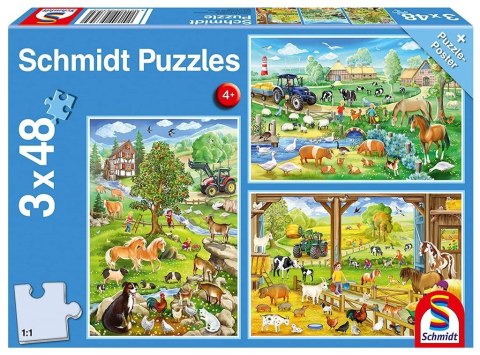 Puzzle 3x48 Na farmie G3