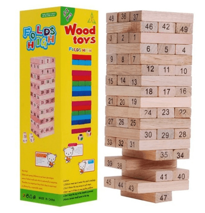 JENGA drewniane klocki gra zręcznościowa