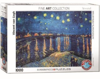 Puzzle 1000 Gwiaździsta noc nad Ronem, van Gogh