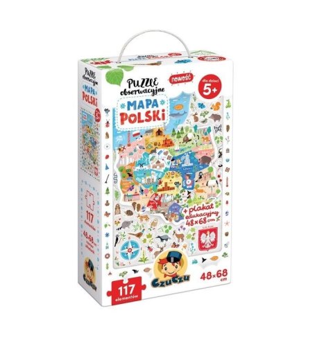 Puzzle obserwacyjne Mapa Polski