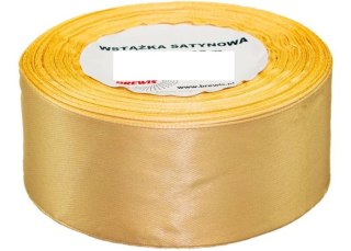 Wstążka satynowa BREWIS 50mm/32mm kolor 87 kanarkowy