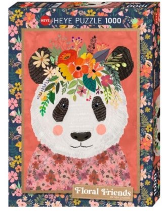 Puzzle 1000 Floral Friends, Panda, Mia Charro