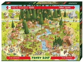 Puzzle 1000 Funky ZOO, Leśne ZOO