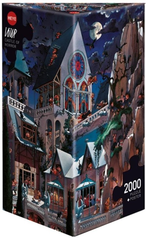 Puzzle 2000 Straszny zamek(Puzzle+plakat), Loup