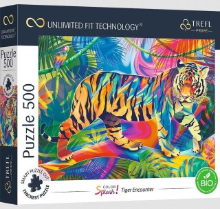 Puzzle 500 Color Splash: Tiger Encounter TREFL